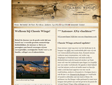 Tablet Screenshot of classicwings.nl